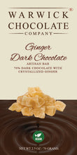 Load image into Gallery viewer, Ginger Dark Chocolate Bar