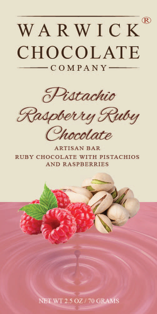 Pistachio Raspberry Ruby Chocolate Bar