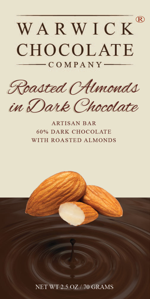 Roasted Almond Dark Chocolate Bar