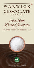 Load image into Gallery viewer, Sea Salt Dark Chocolate Bar