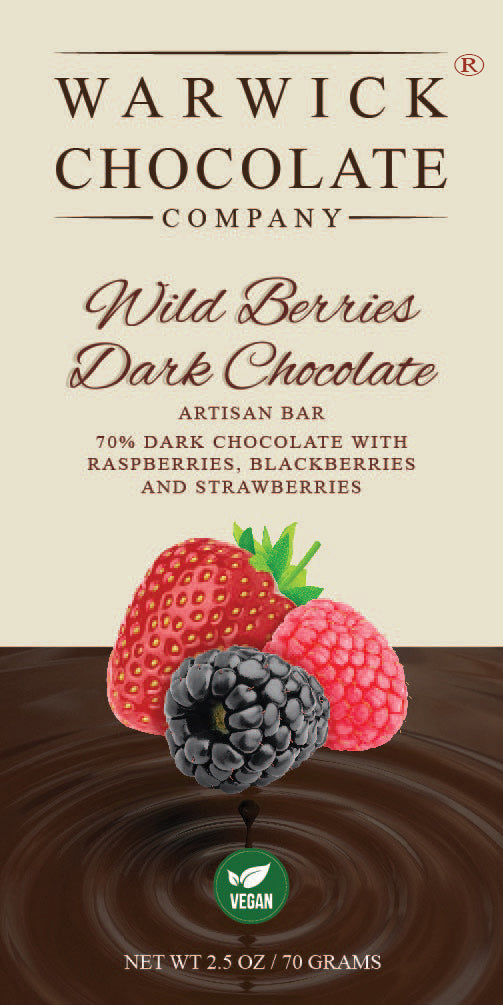 Wild Berries Dark Chocolate Bar – Warwick Chocolate Company
