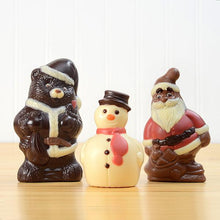 Load image into Gallery viewer, Jolly Chocolate Santa handcrafted from real Chocolate & all-natural ingredients