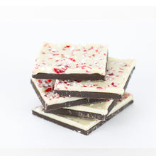 Load image into Gallery viewer, Peppermint Bark - Dark Chocolate Covered with White Chocolate and sprinkled with peppermint candy