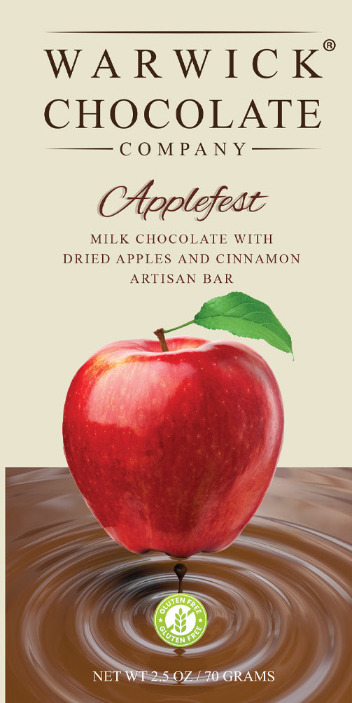 Applefest Chocolate Bar - Milk, Dark & White