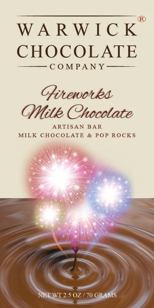 Fireworks Milk Chocolate Bar