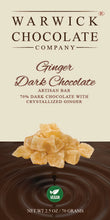 Load image into Gallery viewer, Ginger Dark Chocolate Bar
