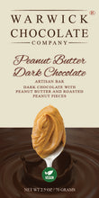 Load image into Gallery viewer, Peanut Butter Chocolate Bar - Milk &amp; Dark
