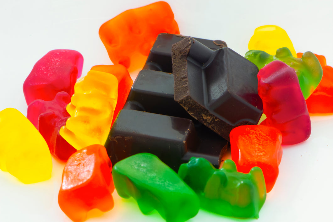 Milk Chocolate Covered Gummy Bears 8 oz