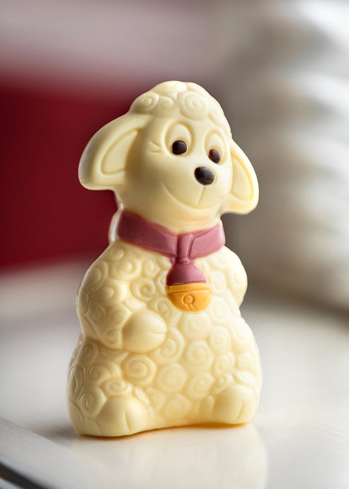 Adorable White Chocolate Lamb