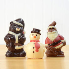 Load image into Gallery viewer, Jolly Chocolate Santa handcrafted from real Chocolate &amp; all-natural ingredients

