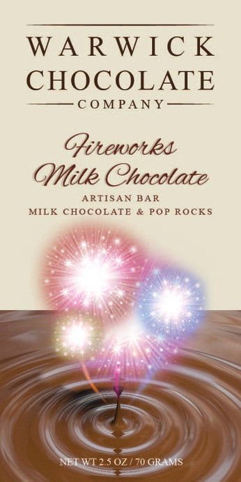 Artisan  Chocolate Bar - Milk Chocolate & Pop Rocks