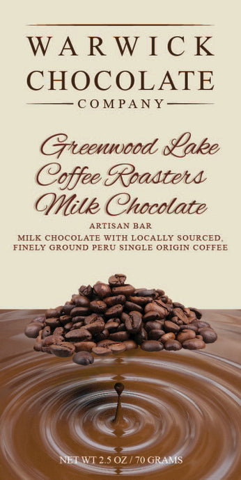 Artisan  Chocolate Bar - Milk Chocolate with locally sourced finely ground Peru single origin coffee