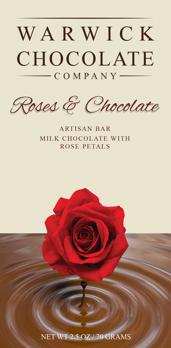 Artisan Chocolate Bar - Milk Chocolate with Rose Petals